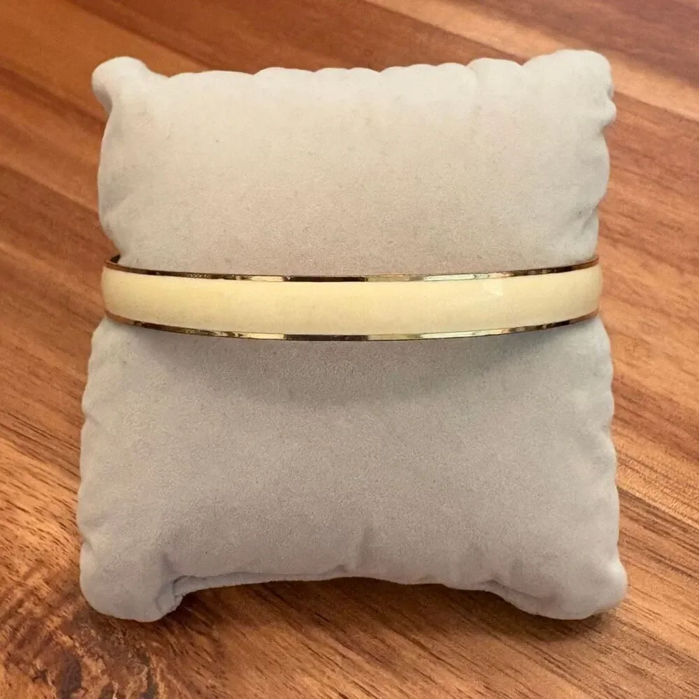 J.Crew | Cream Enamel Bangle | 2.5” Diameter